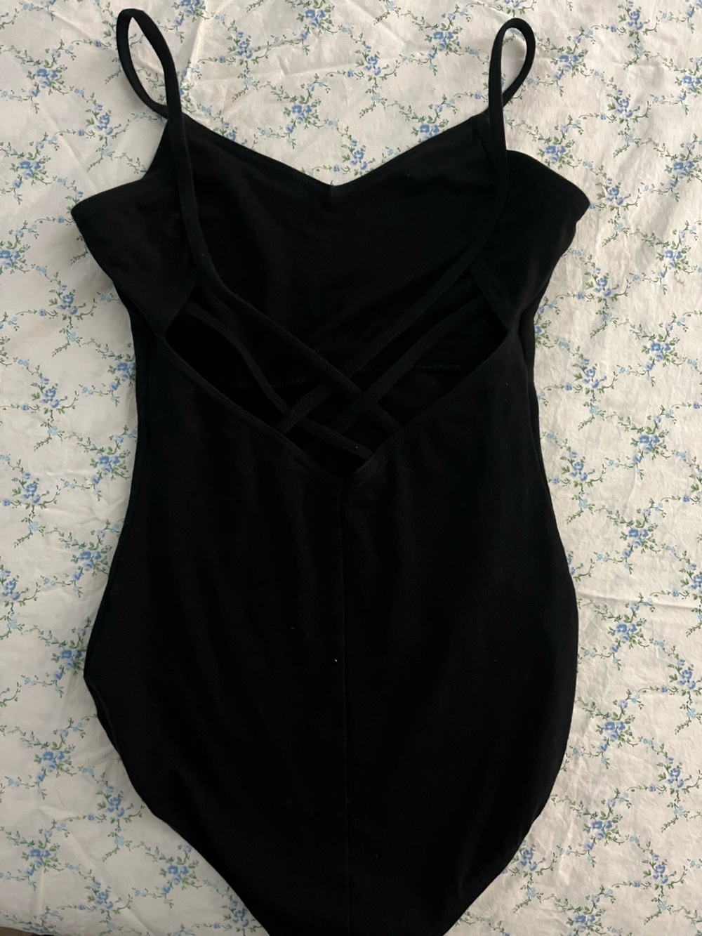 Black Capezio Lattice-back Leotard